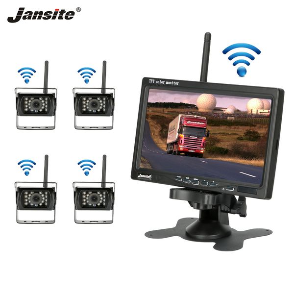 jansite 7" wireless car monitor truck rear view camera 12-24v night vision monitor for back up camera bus rv harvester 4 cameras
jansite 7" wireless car monitor truck rear view camera 12-24v night vision monitor for back up camera bus rv harvester 4 cameras