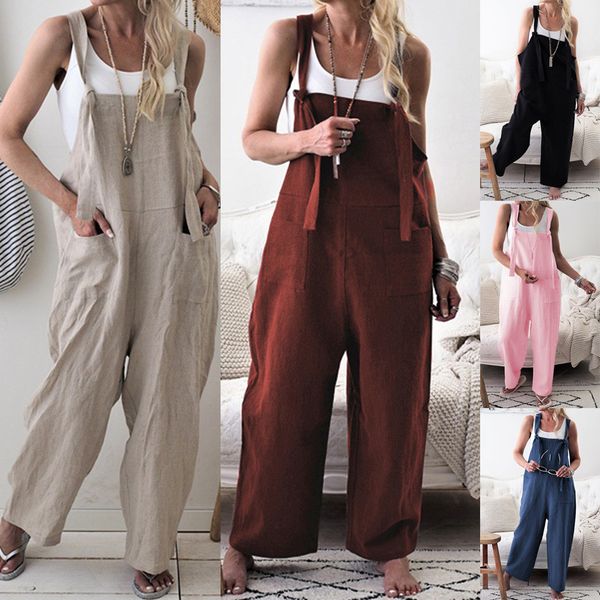new fashion summer women lady clubwear loose bodysuits cotton linen playsuit party jumpsuit romper long trouser overall, Black;white
new fashion summer women lady clubwear loose bodysuits cotton linen playsuit party jumpsuit romper long trouser overall, Black;white