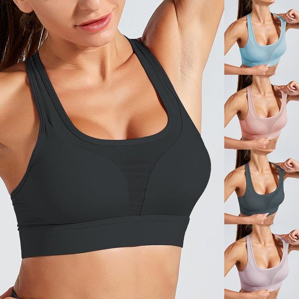 women workout tank sport bra sports fitness bra shockproof horizontal net mesh stitching sports underwear yoga clothes, White;black
women workout tank sport bra sports fitness bra shockproof horizontal net mesh stitching sports underwear yoga clothes, White;black