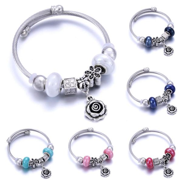 petal trendy elastic metal beading bracelet jewelry 6 colors openable spring chain bangles beaded bracelet fit jewelry, Black
petal trendy elastic metal beading bracelet jewelry 6 colors openable spring chain bangles beaded bracelet fit jewelry, Black
