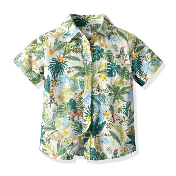 boy's shirt short sleeve printed children shirt fashion casual summer kids shirt 90 100 110 120 130, White;black
boy's shirt short sleeve printed children shirt fashion casual summer kids shirt 90 100 110 120 130, White;black