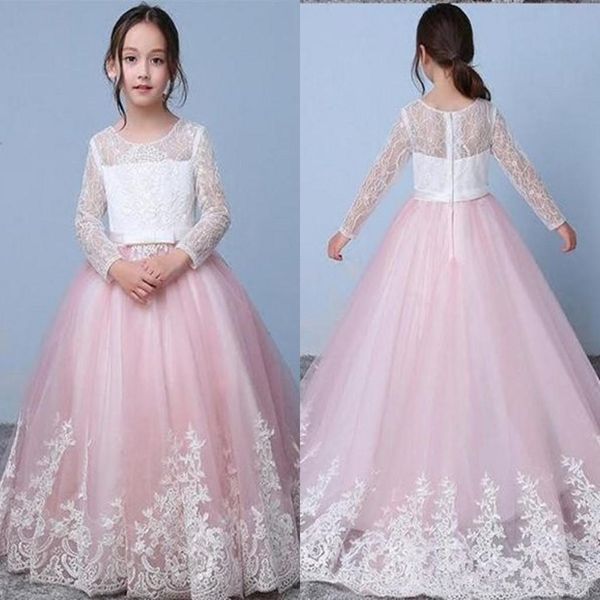 princess flower girl dresses jewel neck cap sleeves lace flowers kids formal wear corset first communion pageant gowns, White;blue
princess flower girl dresses jewel neck cap sleeves lace flowers kids formal wear corset first communion pageant gowns, White;blue
