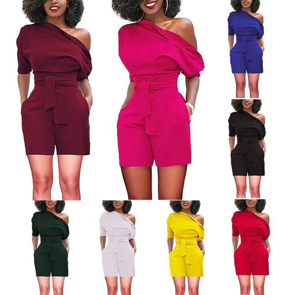 fashion short sleeve irregular women summer romper jumpsuit with waist strap, Black;white
fashion short sleeve irregular women summer romper jumpsuit with waist strap, Black;white