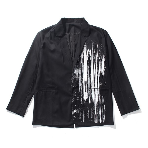 2020 new painted lapel blazer jacket men loose single breasted harajuku oversize coat high street windbreaker bomber jacket, Black;brown
2020 new painted lapel blazer jacket men loose single breasted harajuku oversize coat high street windbreaker bomber jacket, Black;brown