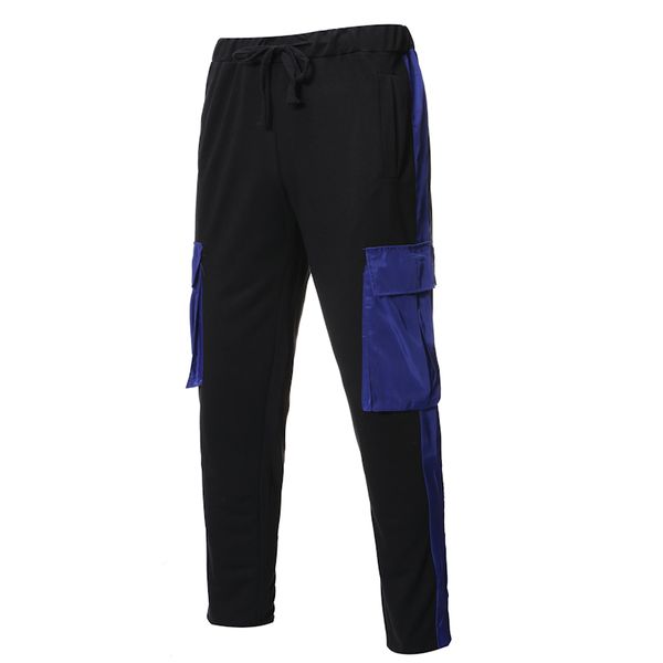 outdoor 2019 summer pockets contrast color stitching fashion knit joggers gym running sports trousers men's casual pants men, Black;blue
outdoor 2019 summer pockets contrast color stitching fashion knit joggers gym running sports trousers men's casual pants men, Black;blue