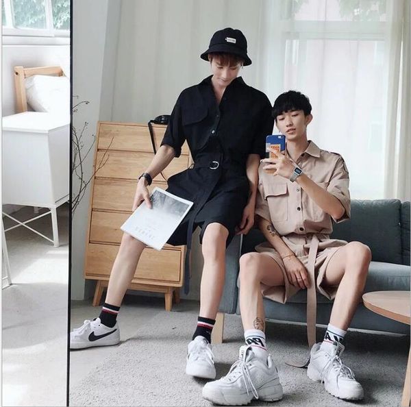 summer hip hop short sleeve rompers male loose tooling jumpsuit cotton punk baggy overalls men street dancing bib pants, Black
summer hip hop short sleeve rompers male loose tooling jumpsuit cotton punk baggy overalls men street dancing bib pants, Black