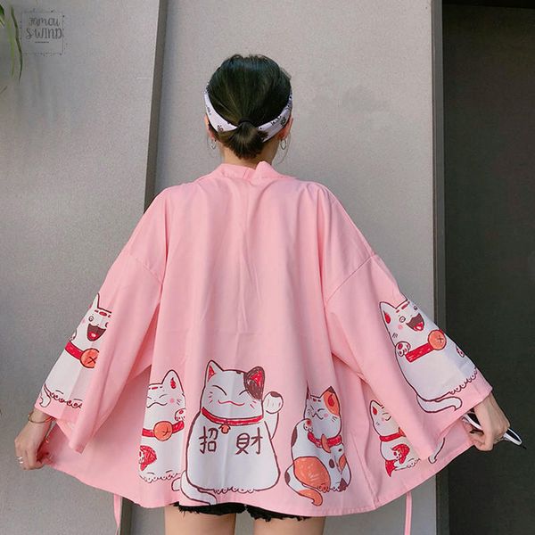print 2019 japanese kimonos cat print cardigan harajuku loose kimono pink blouses feminino outerwear women coats shirts 35714, White
print 2019 japanese kimonos cat print cardigan harajuku loose kimono pink blouses feminino outerwear women coats shirts 35714, White