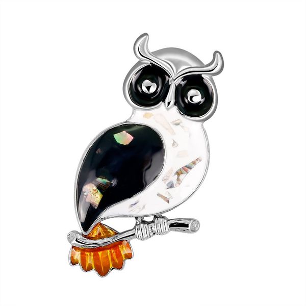 fashion stylish alloy brooches shell oil drop pin brooch all-match women girl accessories al250-a, Gray 
fashion stylish alloy brooches shell oil drop pin brooch all-match women girl accessories al250-a, Gray