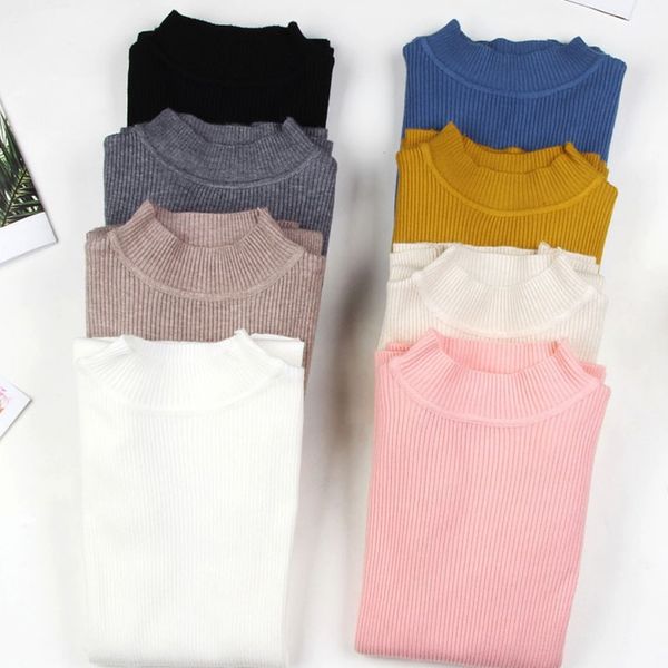 women's sweaters autumn winter women knitted turtleneck sweater casual soft jumper slim elasticity pullovers pull femme, White;black
women's sweaters autumn winter women knitted turtleneck sweater casual soft jumper slim elasticity pullovers pull femme, White;black