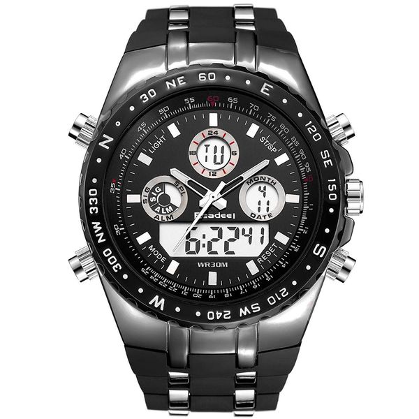men sports watches men's quartz led hour analog clock male silicone wrist watch relogio masculino 2018, Slivery;brown
men sports watches men's quartz led hour analog clock male silicone wrist watch relogio masculino 2018, Slivery;brown