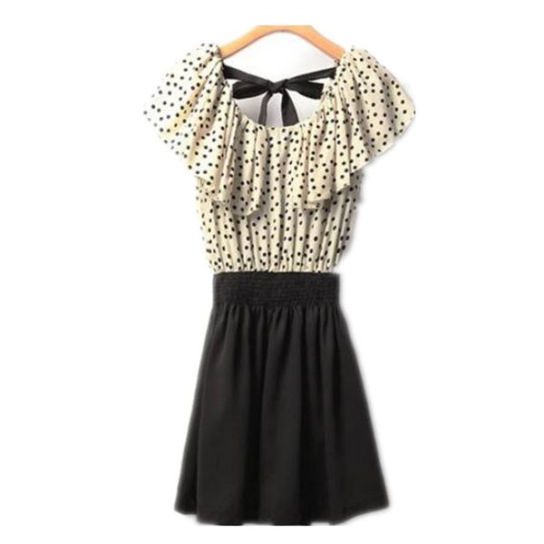 Summer Women Dresses Chiffon Polka Dots Female Flower Dresses Draped Short Sleeve Bow Tie Girl Sexy Beach Vestidos A -Line
Summer Women Dresses Chiffon Polka Dots Female Flower Dresses Draped Short Sleeve Bow Tie Girl Sexy Beach Vestidos A -Line