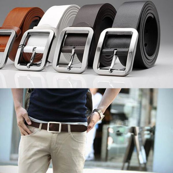 men's women leather dress belt pin buckle waist strap belts waistband belts, Black;brown
men's women leather dress belt pin buckle waist strap belts waistband belts, Black;brown