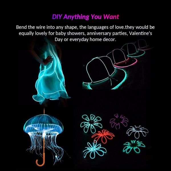 1m 3m 5m neon light dance party decor light string neon led lamp flexible el wire rope tube waterproof led strip with controller
1m 3m 5m neon light dance party decor light string neon led lamp flexible el wire rope tube waterproof led strip with controller