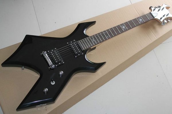 Black unu ual hape electric guitar with fixed bridge ro ewood fretboard with pider inlay offering cu tomized ervice
Black unu ual hape electric guitar with fixed bridge ro ewood fretboard with pider inlay offering cu tomized ervice