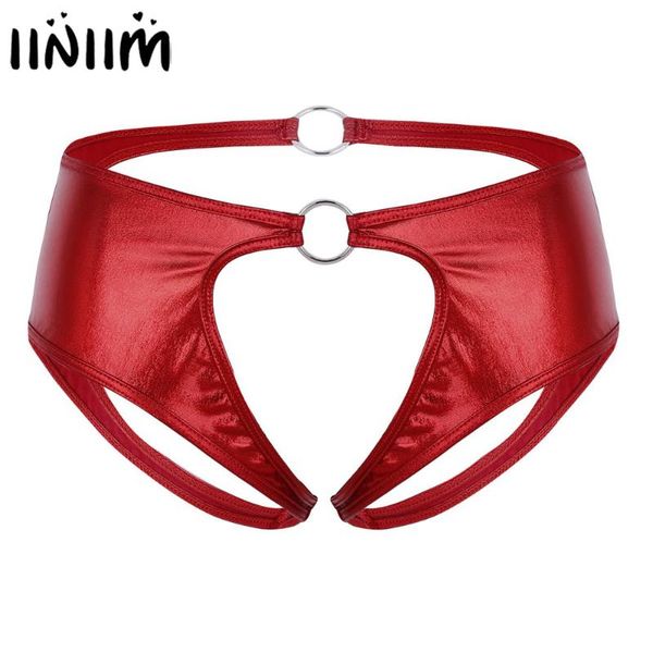 women lingerie femme soft faux leather crotchless jockstrap low rise briefs underwear open crotch panties with o-rings, Black;pink
women lingerie femme soft faux leather crotchless jockstrap low rise briefs underwear open crotch panties with o-rings, Black;pink