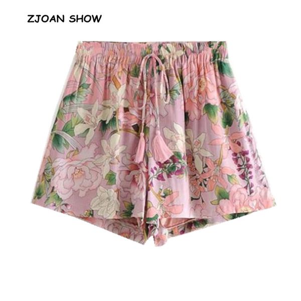 2019 new women bohemian elastic lacing up tassel waist print flower shorts pink ethnic short pants trousers femme casual pants, White;black
2019 new women bohemian elastic lacing up tassel waist print flower shorts pink ethnic short pants trousers femme casual pants, White;black