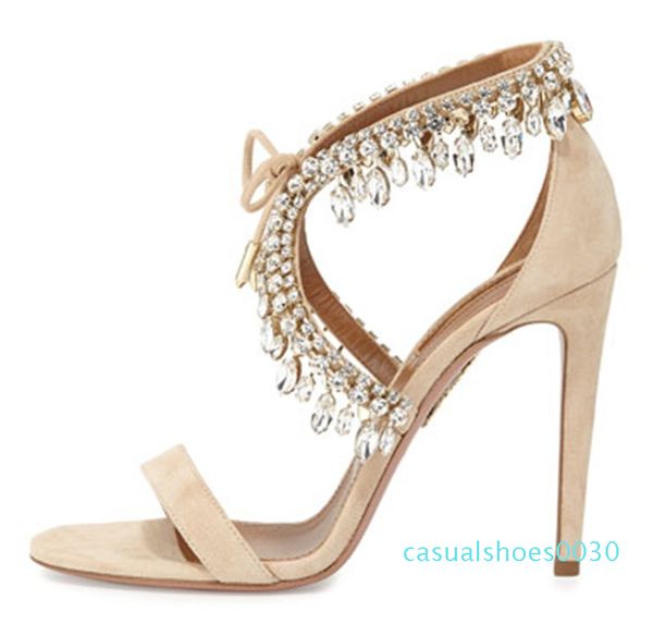 luxury designer summer fashion sandals elegant crystal bridal wedding shoes lace up rhinestone sandals women's high heels c30, Black
luxury designer summer fashion sandals elegant crystal bridal wedding shoes lace up rhinestone sandals women's high heels c30, Black