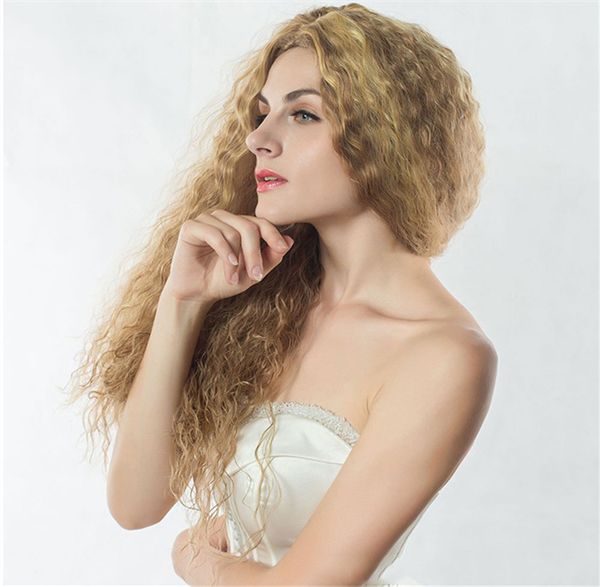 golden long curly hair wigs gold synthetic hair wigs water wave centre parting party wig ing, Black
golden long curly hair wigs gold synthetic hair wigs water wave centre parting party wig ing, Black
