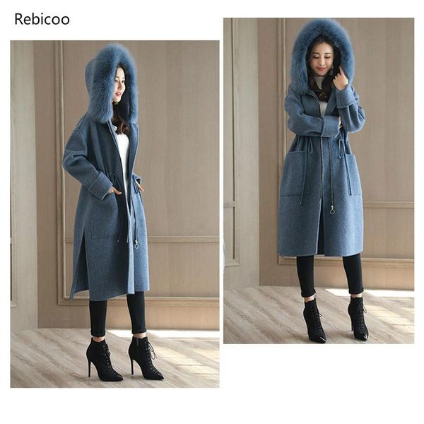 women woolen coat winter jacket ladies woolen coat women hooded fur collar long fashion loose female winter wool, Black
women woolen coat winter jacket ladies woolen coat women hooded fur collar long fashion loose female winter wool, Black