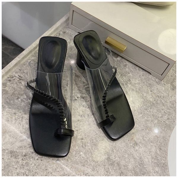 slippers 2021 ladies transparent pvc summer slides shoes med heel flip flops female beach slipper, Black
slippers 2021 ladies transparent pvc summer slides shoes med heel flip flops female beach slipper, Black
