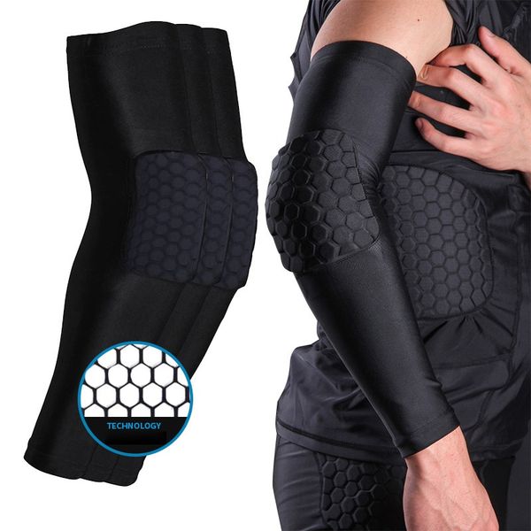 basketball running honeycomb elbow fitness riding anti-collision arm protector elastic breathable arm sleeve pad protector, Black
basketball running honeycomb elbow fitness riding anti-collision arm protector elastic breathable arm sleeve pad protector, Black