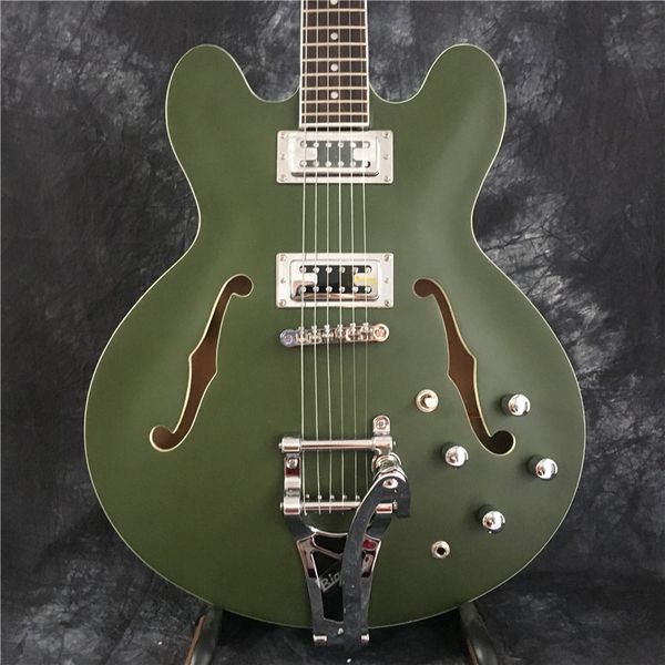 custom 335 jazz semi hollow body green electric guitar bigs tremolo bridge chrome hardware ing
custom 335 jazz semi hollow body green electric guitar bigs tremolo bridge chrome hardware ing