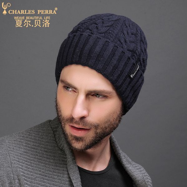 charles perra men knitted hats winter double layer thicken wool hat fashion trend casual male skullies beanies 2017 new 4315
charles perra men knitted hats winter double layer thicken wool hat fashion trend casual male skullies beanies 2017 new 4315