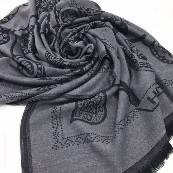 wholesale-new product autumn and winter knitted jacquard leaf pattern cotton grey lady scarf shawl size 200cm - 71cm, Blue;gray
wholesale-new product autumn and winter knitted jacquard leaf pattern cotton grey lady scarf shawl size 200cm - 71cm, Blue;gray