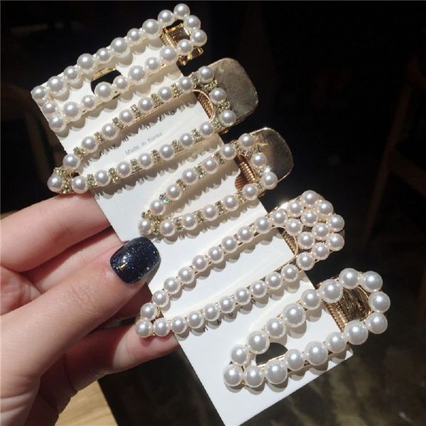 women fashion metal geometric rectangle waterdrop hair clips imitiation pearl rhinestones hairpins hair accessories for girls, Golden;silver
women fashion metal geometric rectangle waterdrop hair clips imitiation pearl rhinestones hairpins hair accessories for girls, Golden;silver