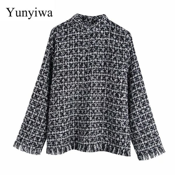 2019 женская new soft tweed плед блузка женская блузка топы vintage корейских блузки одежда blusas camisas mujer, Black
2019 женская new soft tweed плед блузка женская блузка топы vintage корейских блузки одежда blusas camisas mujer, Black