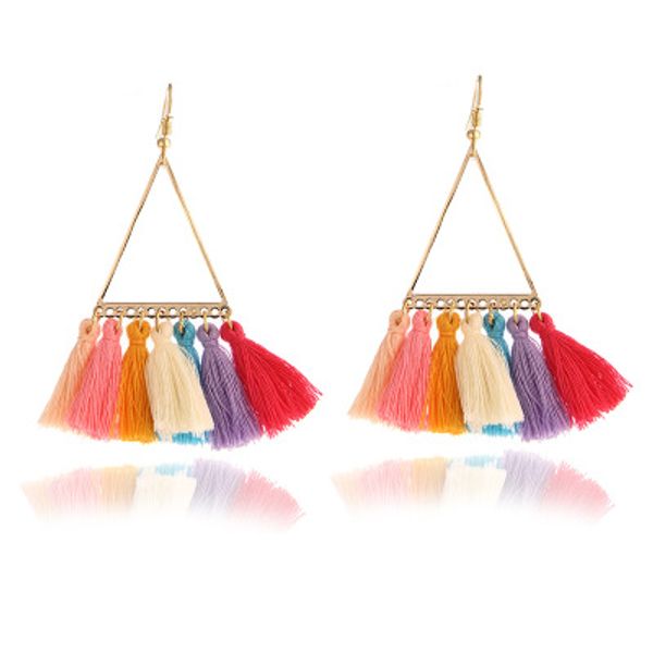 fashion 2019 lady boho ethnic style fan earrings wool vintage tassel pendant earrings dangle earrings jewelry valentine gifts christmas, Silver
fashion 2019 lady boho ethnic style fan earrings wool vintage tassel pendant earrings dangle earrings jewelry valentine gifts christmas, Silver