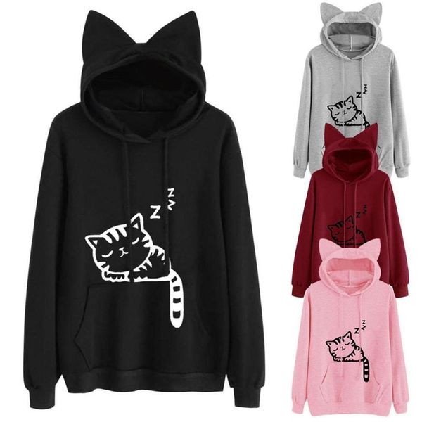 оен женина kawaii поведневного femme длиннми Ѭђкавами коѬоки cat ears капоном, Black
оен женина kawaii поведневного femme длиннми Ѭђкавами коѬоки cat ears капоном, Black