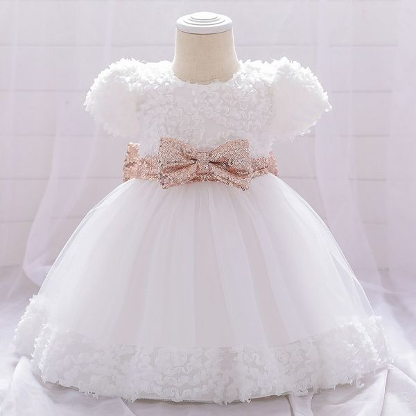 white baby girl dress bow christening dress 0-24m 1 years baby girls birthday dresses for infant the party princess, Red;yellow
white baby girl dress bow christening dress 0-24m 1 years baby girls birthday dresses for infant the party princess, Red;yellow