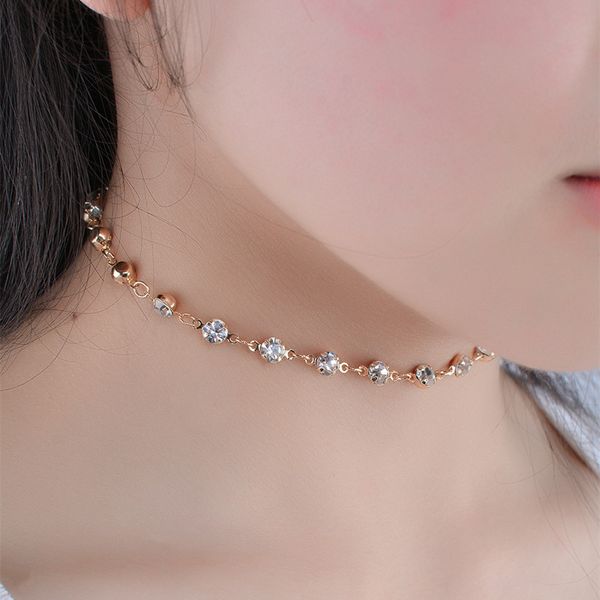 popular women's jewelry trendy flash rhinestone accessories fashion casual street srhinestone short ladies necklace, Golden;silver
popular women's jewelry trendy flash rhinestone accessories fashion casual street srhinestone short ladies necklace, Golden;silver