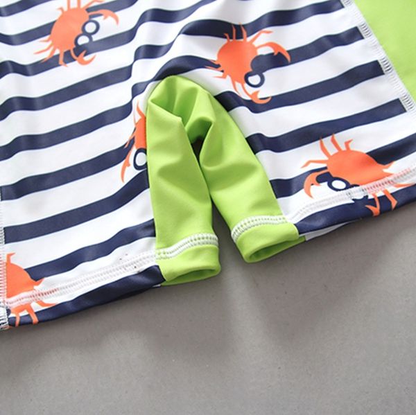 infant swimwear kids one piece full sleeve swimsuit for boy sunscreen upf 50+ crab striped children bathing suits beach wear, White
infant swimwear kids one piece full sleeve swimsuit for boy sunscreen upf 50+ crab striped children bathing suits beach wear, White