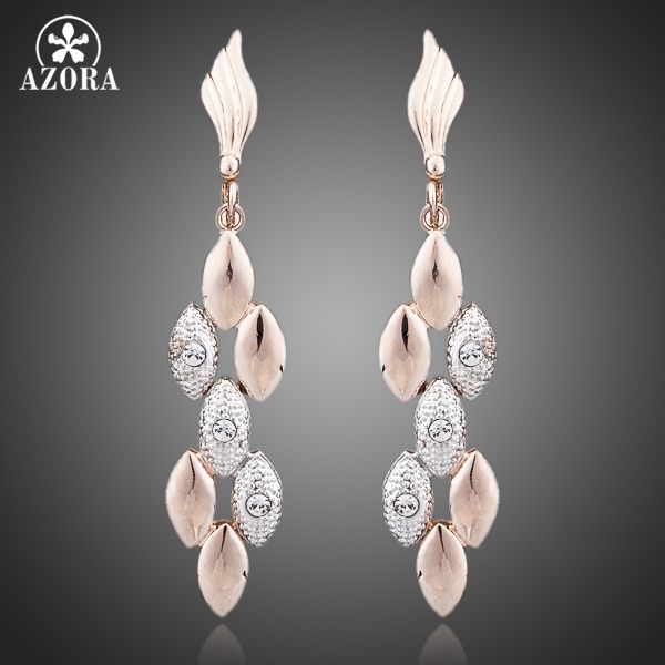 azora latest design rose gold color two tone wheat ears with rhinestones feast tassels earrings te0071, Golden
azora latest design rose gold color two tone wheat ears with rhinestones feast tassels earrings te0071, Golden
