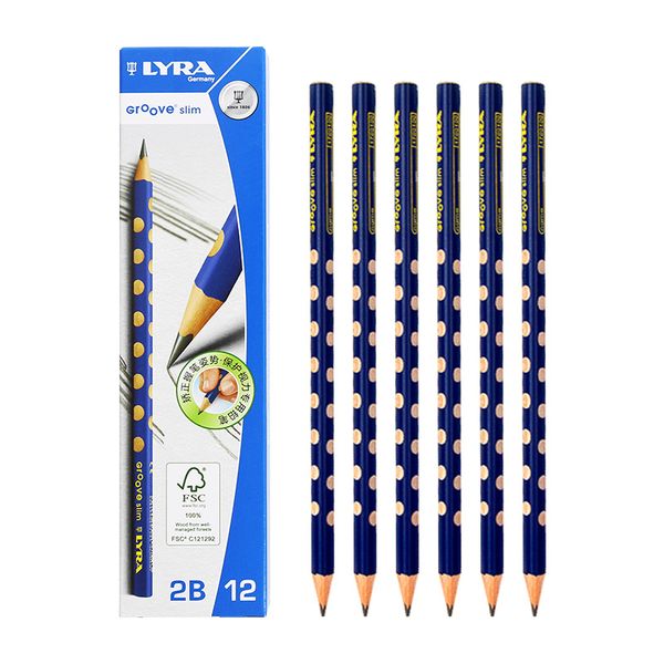3 boxes/36 pcs lyra groove slim pencils triangular boxed 2b hb 2h grade with name field kids gift school supply
3 boxes/36 pcs lyra groove slim pencils triangular boxed 2b hb 2h grade with name field kids gift school supply