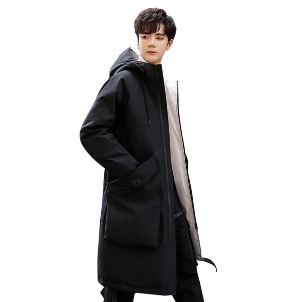 duck down jacket men 2019 new hooded solid color casual zipper long down jacket winter thick white duck xz1216, Black
duck down jacket men 2019 new hooded solid color casual zipper long down jacket winter thick white duck xz1216, Black