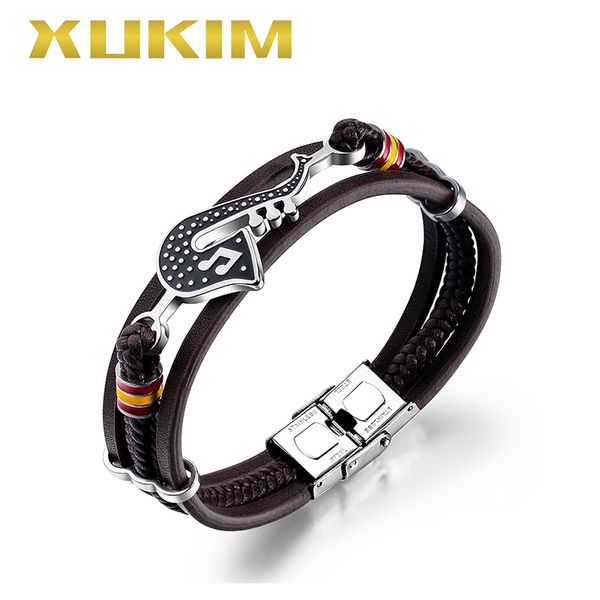 xukim jewelry punk jewelry saxophone leather bracelet trendy men leather bracelet bangle, White
xukim jewelry punk jewelry saxophone leather bracelet trendy men leather bracelet bangle, White