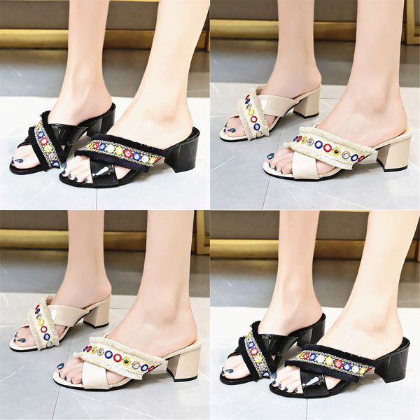 shoes woman ladies thick crystal summer beach slippers sandals peep toe casual flip flops women shoes zapatos de mujer, Black
shoes woman ladies thick crystal summer beach slippers sandals peep toe casual flip flops women shoes zapatos de mujer, Black