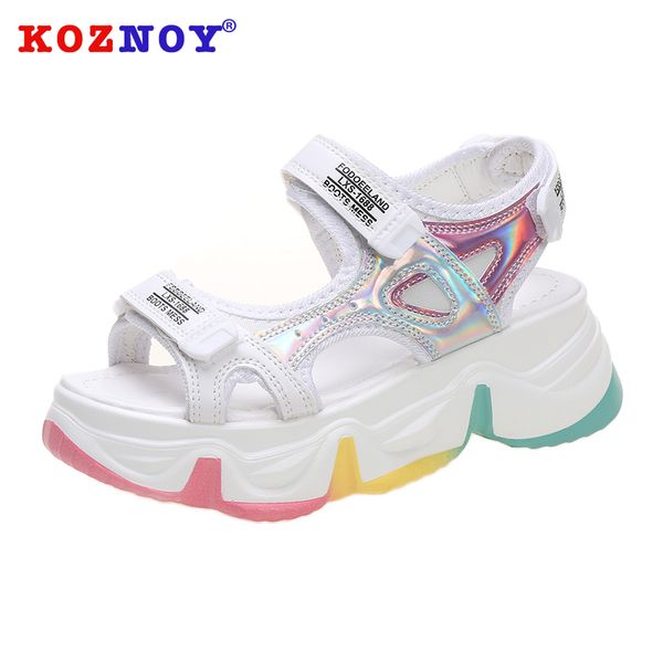 koznoy sandals rainbow bottom women 2020 summer fashion hook loop thick bottom open toe flat platform women causal shoes, Black
koznoy sandals rainbow bottom women 2020 summer fashion hook loop thick bottom open toe flat platform women causal shoes, Black