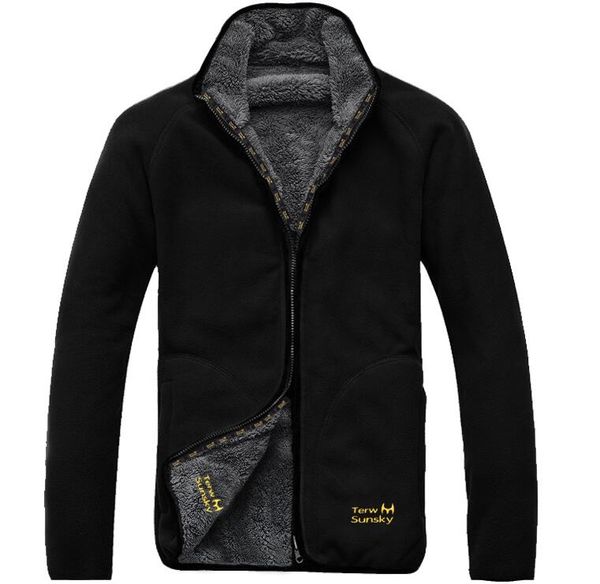 outdoor autumn and winter men's hiking fleece jacket windproof thermal thickness double side wear camping sports coat male, Blue;black
outdoor autumn and winter men's hiking fleece jacket windproof thermal thickness double side wear camping sports coat male, Blue;black