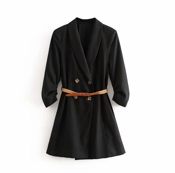 jacket black blazer autumn double breasted pocket women blazers jackets work office business suit, White;black
jacket black blazer autumn double breasted pocket women blazers jackets work office business suit, White;black