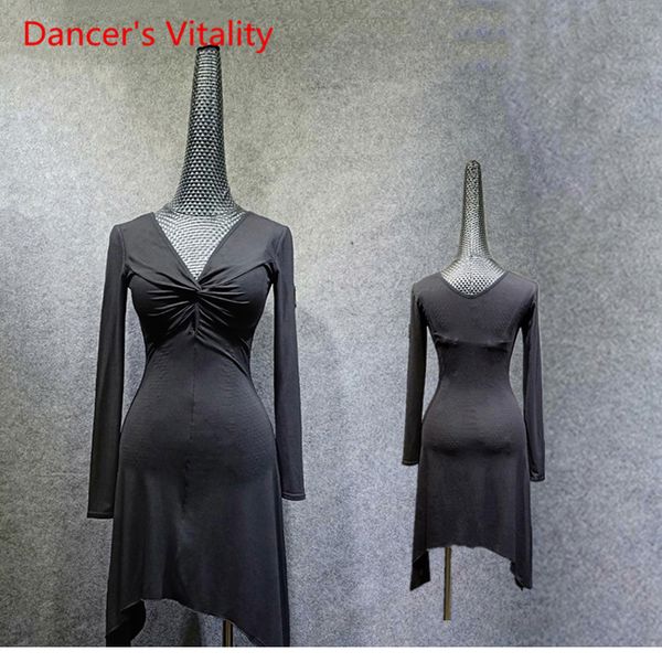 new autumn winter latin dance wear modal long sleeves practice costume rumba samba tango cha cha salsa dance garment dress, Black;red
new autumn winter latin dance wear modal long sleeves practice costume rumba samba tango cha cha salsa dance garment dress, Black;red