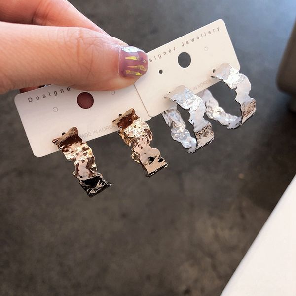 mengjiqiao new fashion punk metal hoop earrings for women students irregular circle brincos party ear accessory jewelry gifts, Golden;silver
mengjiqiao new fashion punk metal hoop earrings for women students irregular circle brincos party ear accessory jewelry gifts, Golden;silver