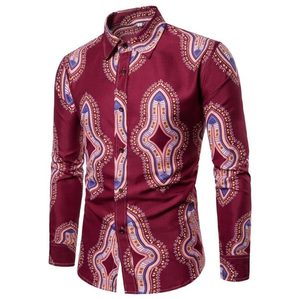 men's casual shirts african style printed lapel long sleeve men shirt fashion printing slim fit, White;black
men's casual shirts african style printed lapel long sleeve men shirt fashion printing slim fit, White;black