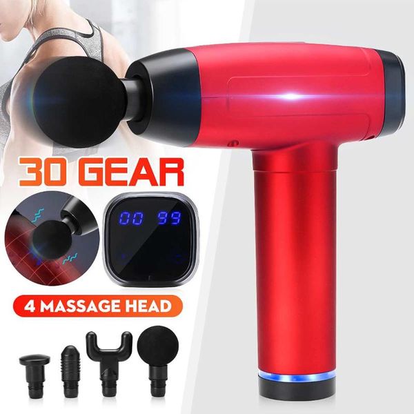 30 gear therapy massage guns led digital muscle massager pain relax with 4 heads 3000mah battery speed 4500r/min massager
30 gear therapy massage guns led digital muscle massager pain relax with 4 heads 3000mah battery speed 4500r/min massager