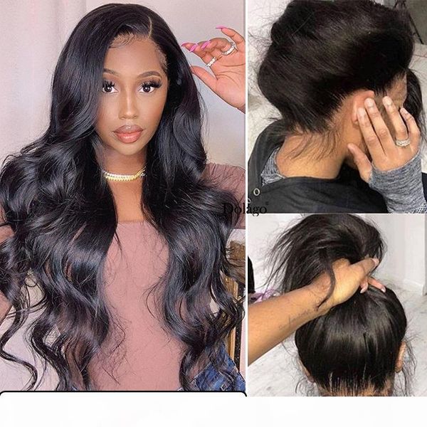 body wave glueless full lace human hair wigs 250 density transparent 30 inch lace wig with baby hair fake scalp dolago remy hd, Black
body wave glueless full lace human hair wigs 250 density transparent 30 inch lace wig with baby hair fake scalp dolago remy hd, Black