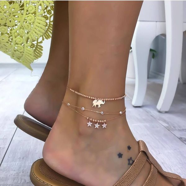 3pcs elephant star anklet for women boho crystal bracelet cheville barefoot sandals pulseras tobilleras mujer foot jewelry 2019, Red;blue
3pcs elephant star anklet for women boho crystal bracelet cheville barefoot sandals pulseras tobilleras mujer foot jewelry 2019, Red;blue