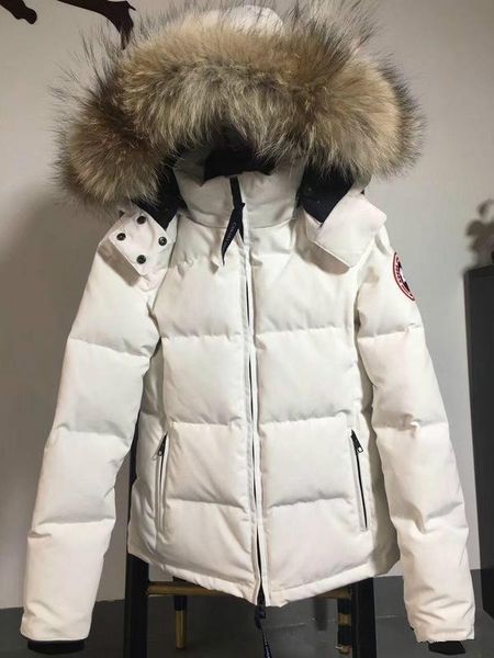 luxurious canada women winter duck down coat 100% real large real wolf fur collar hooded down jacket thick warm down parkas, Black
luxurious canada women winter duck down coat 100% real large real wolf fur collar hooded down jacket thick warm down parkas, Black